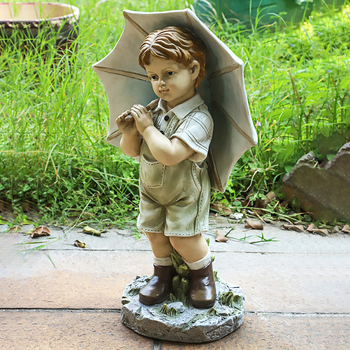 Europski stil: cartoon lik iz smole za ukras u vrtu, skulptura od smole, prilagodljiva uz logotip, licencirana privatna marka