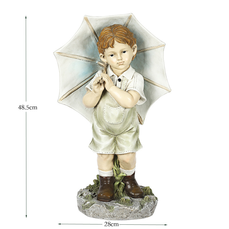 Europski stil: cartoon lik iz smole za ukras u vrtu, skulptura od smole, prilagodljiva uz logotip, licencirana privatna marka