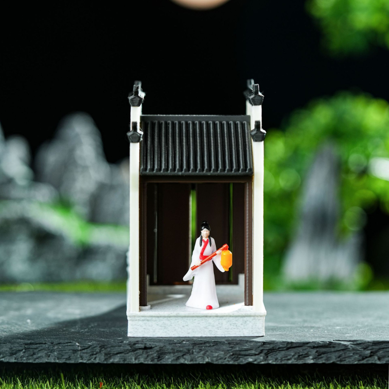 Arhitektonski mini krajinski model, Suzhou stil Jiangnan vodnog grada, korejskog stila (Materijal: plastika • Obrada: 140604206 • Poklon za reklamu)