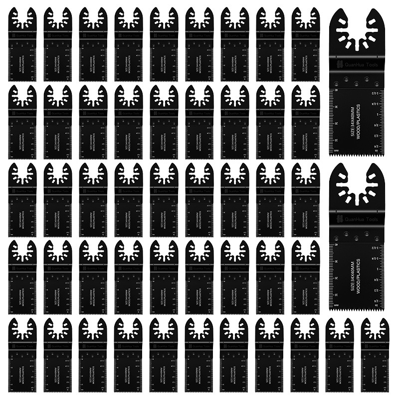 Set lamela za univerzalnu oscilirajuću pilu, 50 kom., Quanhua, visoko ugljično čelik
