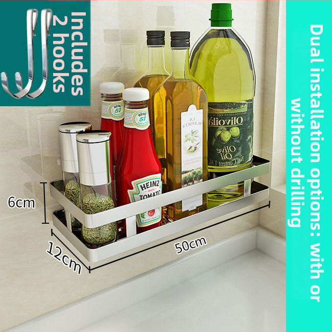 Koreninový stojan z 304 nerezovej ocele, nástenný, bez vŕtania, moderný minimalistický dizajn