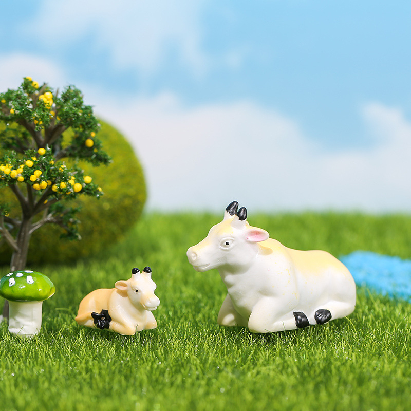 Figurica teleta za mini krajolik, dekor od smole za posude i vrtove, DIY dodatak