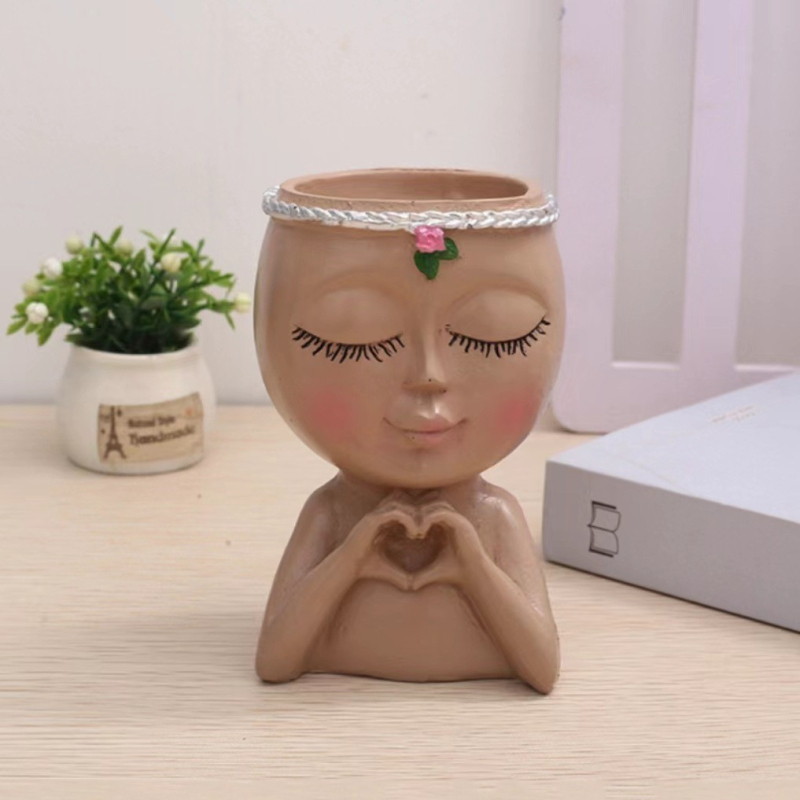 Smolena ukrasna figura za vrt, pastoralni stil, ručni rad od smole, pogodna kao poklon za posao, promociju ili svečane prilike