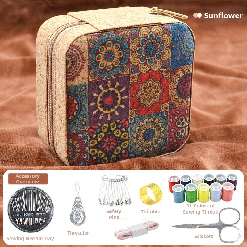 Huanlang Kožený Šijací Set FG001 — Prenosný, Viacúčelový Šijací Set s Možnosťou Prispôsobenia