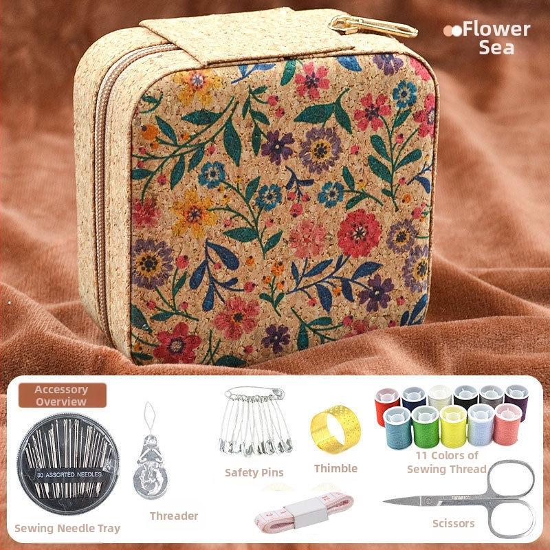 Huanlang Kožený Šijací Set FG001 — Prenosný, Viacúčelový Šijací Set s Možnosťou Prispôsobenia