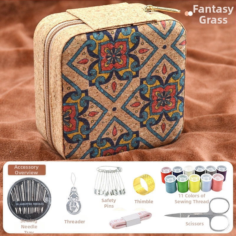 Huanlang Kožený Šijací Set FG001 — Prenosný, Viacúčelový Šijací Set s Možnosťou Prispôsobenia