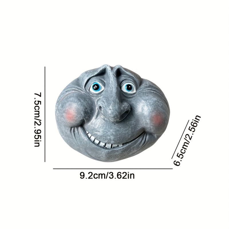 Vanjske statue s kameno-likim licem, razigrane karikature teme, skulptura od smole za vrt i dvorište — materijal: prirodna smola; stil: crtić; tip materijala: plastika, smola