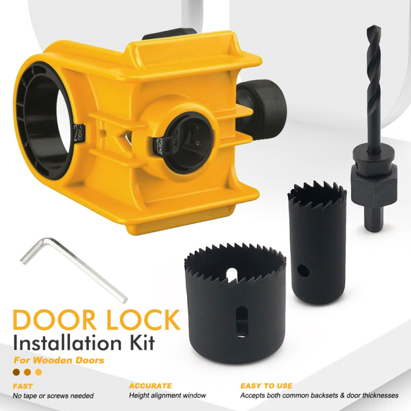 Ball Lock Hole Opener za drvena vrata, 530 g, alat za bušenje otvora u drvetu