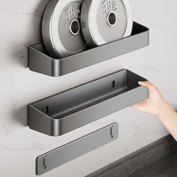 Nehrđajući čelik – zidni držač noževa i začina – bez bušenja, višefunkcionalni kuhinjski organizator