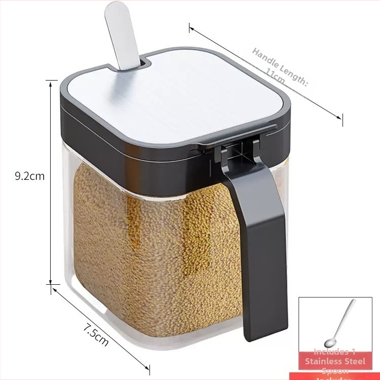 Nehrđajući čelik – zidni držač noževa i začina – bez bušenja, višefunkcionalni kuhinjski organizator