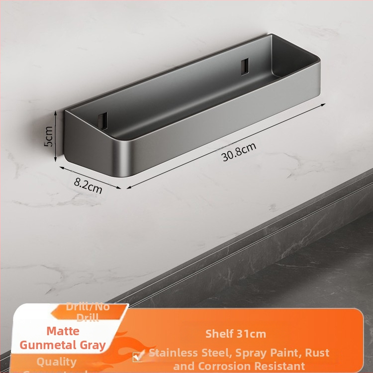 Nehrđajući čelik – zidni držač noževa i začina – bez bušenja, višefunkcionalni kuhinjski organizator