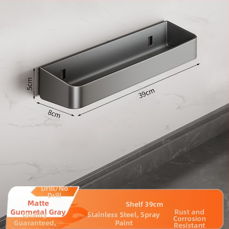 Nehrđajući čelik – zidni držač noževa i začina – bez bušenja, višefunkcionalni kuhinjski organizator