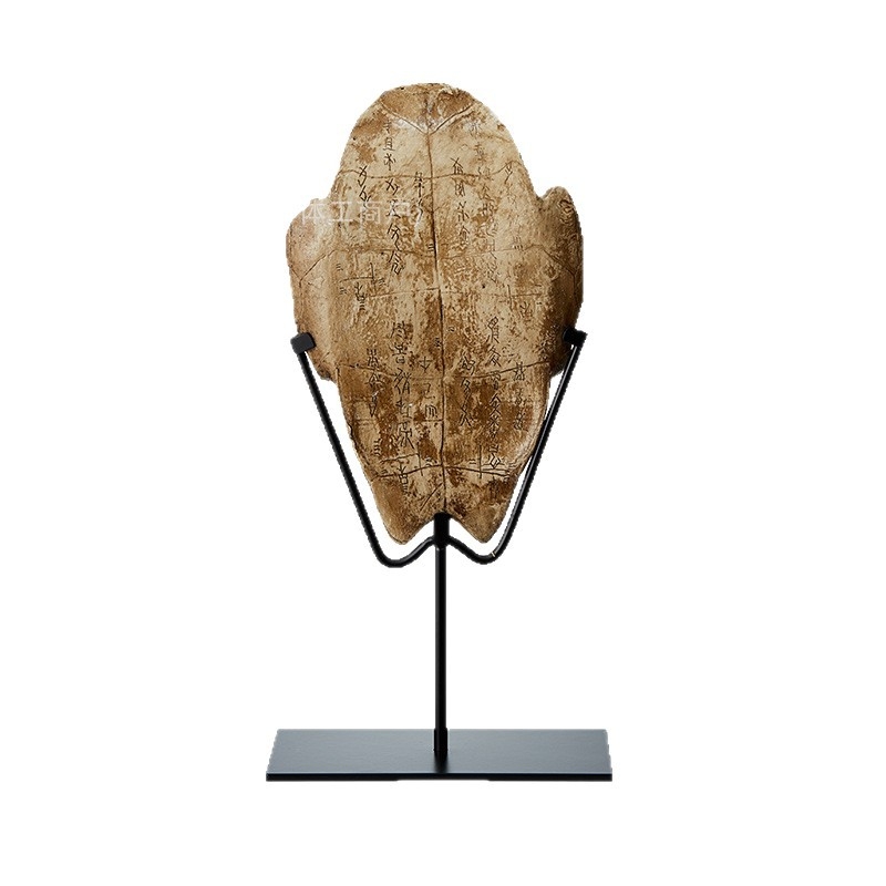 Stolna dekoracija od smole — dizajn Fossil Oracle Turtle Shell, antikni stil, novi kineski stil