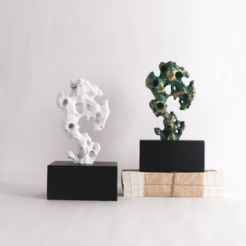 Taihu Stone Resin Ornament, Novi kineski Zen stil (Brand Curtain nest; Materijal: metal, smola; Kategorija: ukrasi; Tip materijala: plastika, smola)