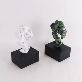 Taihu Stone Resin Ornament, Novi kineski Zen stil (Brand Curtain nest; Materijal: metal, smola; Kategorija: ukrasi; Tip materijala: plastika, smola)