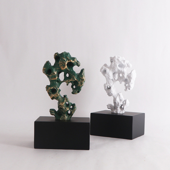 Taihu Stone Resin Ornament, Novi kineski Zen stil (Brand Curtain nest; Materijal: metal, smola; Kategorija: ukrasi; Tip materijala: plastika, smola)