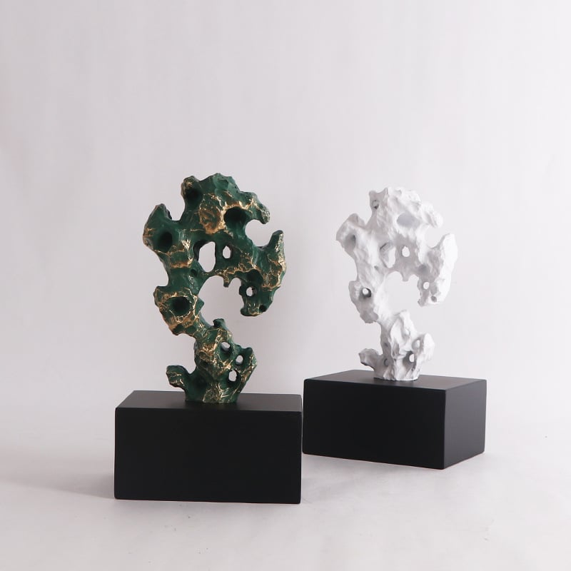 Taihu Stone Resin Ornament, Novi kineski Zen stil (Brand Curtain nest; Materijal: metal, smola; Kategorija: ukrasi; Tip materijala: plastika, smola)