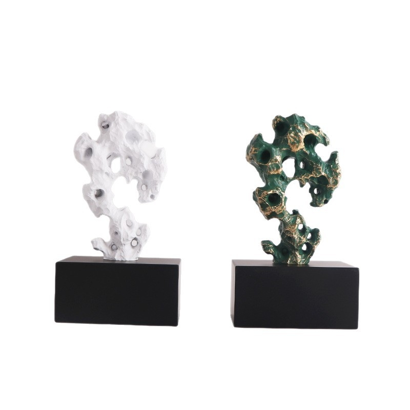 Taihu Stone Resin Ornament, Novi kineski Zen stil (Brand Curtain nest; Materijal: metal, smola; Kategorija: ukrasi; Tip materijala: plastika, smola)