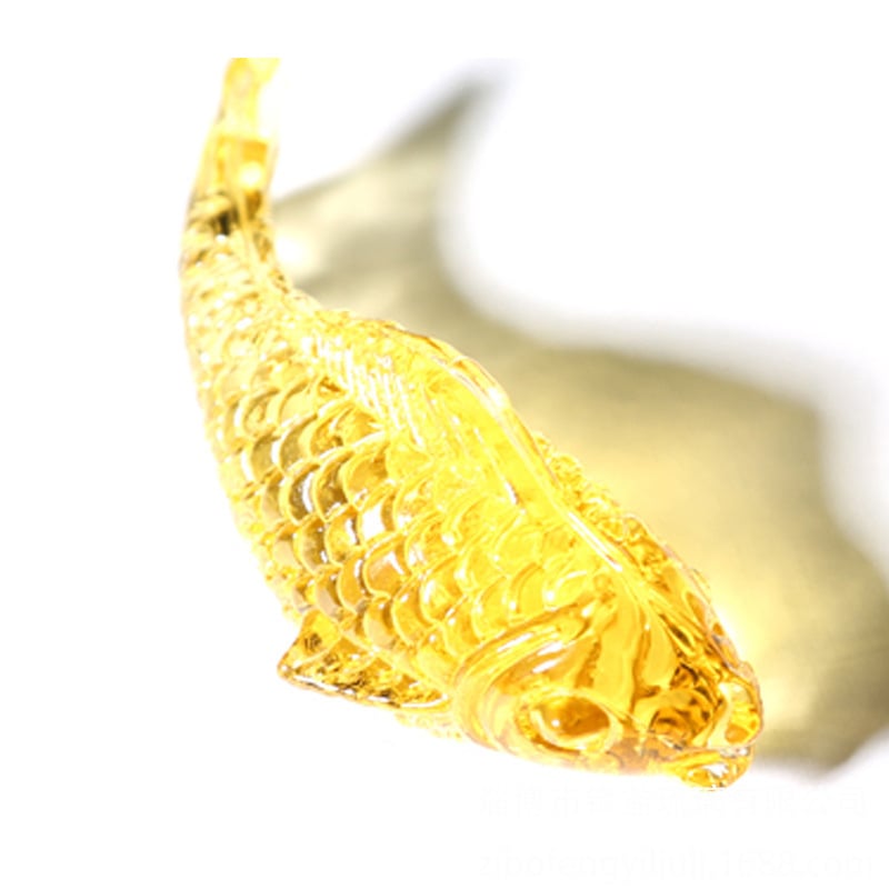 Koi kristalna ukras - Citrin kristal, riblja figura, suvremeni minimalistički stil, poslovni poklon