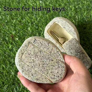Kőhatású gyanta kulcstartó doboz az ajtóhoz – lopás elleni védelem, kültéri dísz