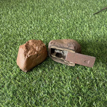 Kőhatású gyanta kulcstartó doboz az ajtóhoz – lopás elleni védelem, kültéri dísz