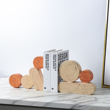 Držač za knjige od smole, nordijskog stila, Back garden