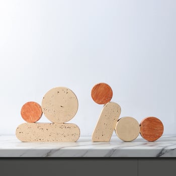 Držač za knjige od smole, nordijskog stila, Back garden