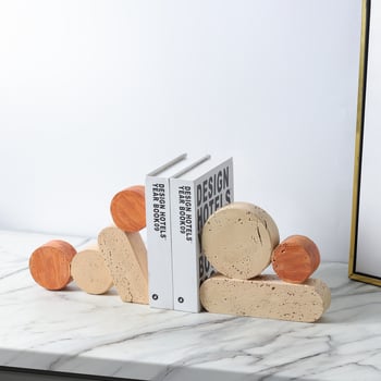 Držač za knjige od smole, nordijskog stila, Back garden