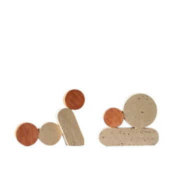 Držač za knjige od smole, nordijskog stila, Back garden