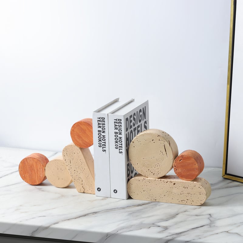 Držač za knjige od smole, nordijskog stila, Back garden