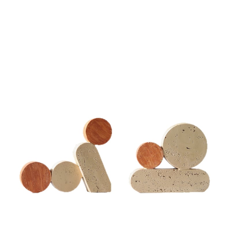 Držač za knjige od smole, nordijskog stila, Back garden