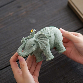 Kínai stílusú mesterséges kő elefánt pár lakásdekorációhoz