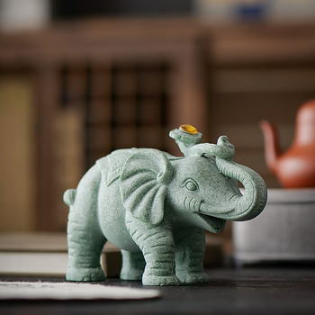 Kínai stílusú mesterséges kő elefánt pár lakásdekorációhoz