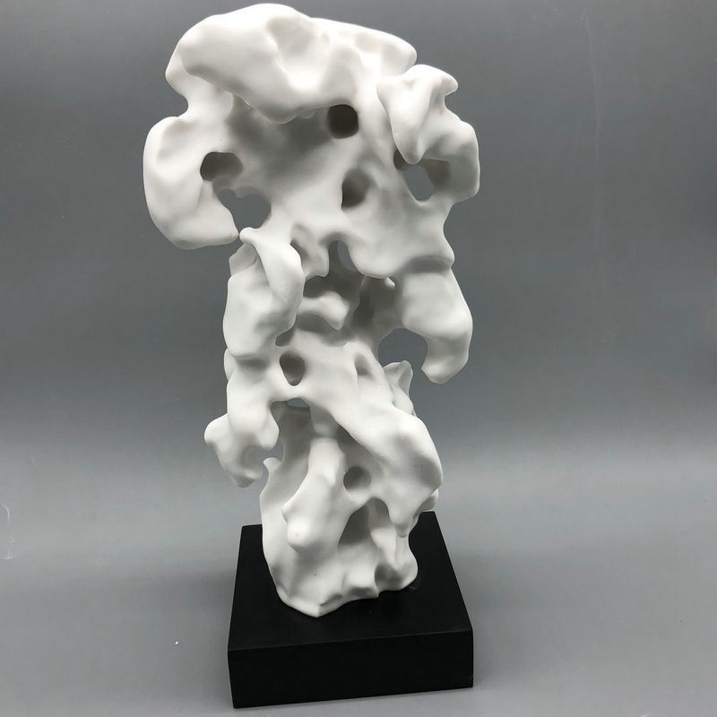 Figura od smole za ured, modernog minimalističkog stila, Taihu stone element, u drvenoj kutiji