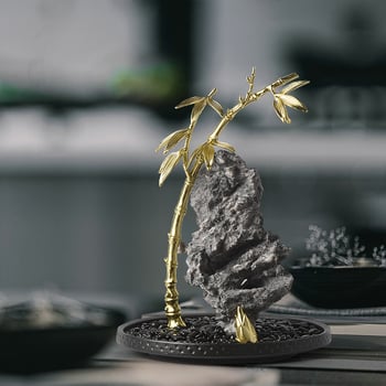 Runxin sintetička smola Taihu Stone Rockery Ornament – kineski stil resin umjetnost za dnevni boravak