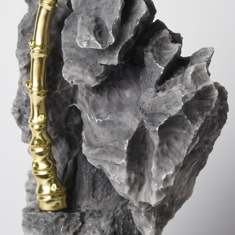 Runxin sintetička smola Taihu Stone Rockery Ornament – kineski stil resin umjetnost za dnevni boravak