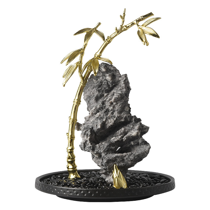 Runxin sintetička smola Taihu Stone Rockery Ornament – kineski stil resin umjetnost za dnevni boravak