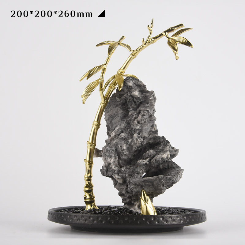 Runxin sintetička smola Taihu Stone Rockery Ornament – kineski stil resin umjetnost za dnevni boravak