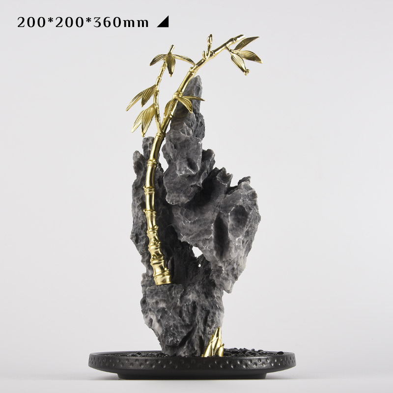 Runxin sintetička smola Taihu Stone Rockery Ornament – kineski stil resin umjetnost za dnevni boravak