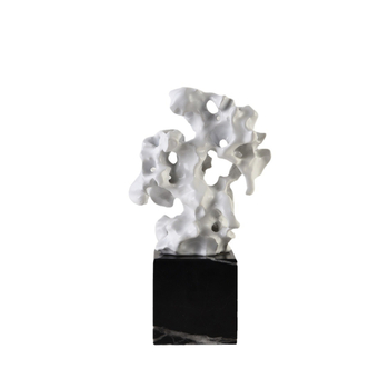 Geometriai szobor szintetikus gyantából – modern minimalista stílusú Taihu kő díszdarab otthonhoz és irodához