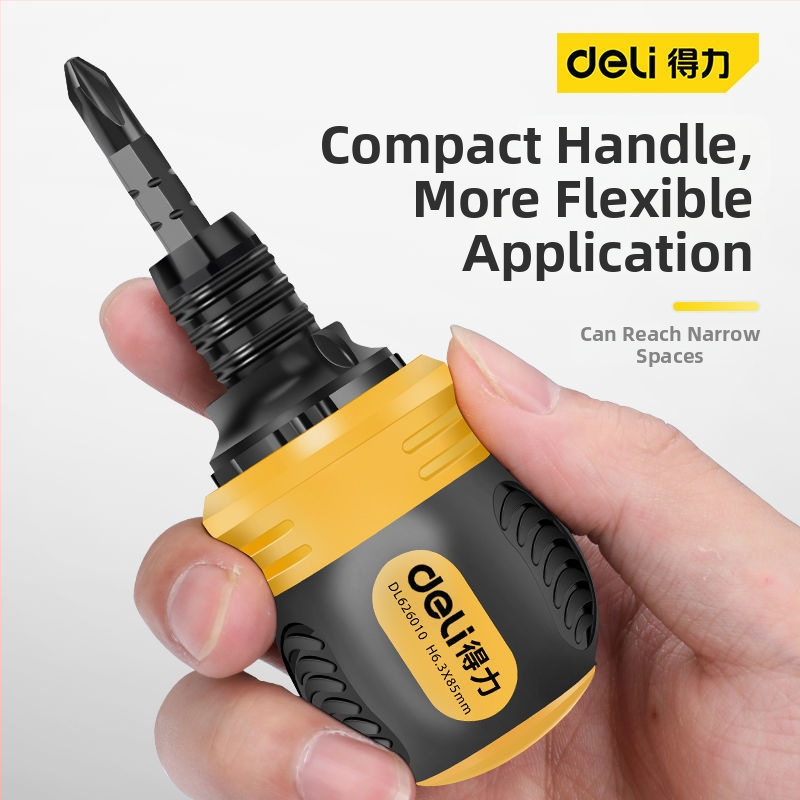 Deli skrutkovačový set z karbónovej ocele s plastovou rukoväťou, bez izolácie, bez magnetizmu, plochá hlava