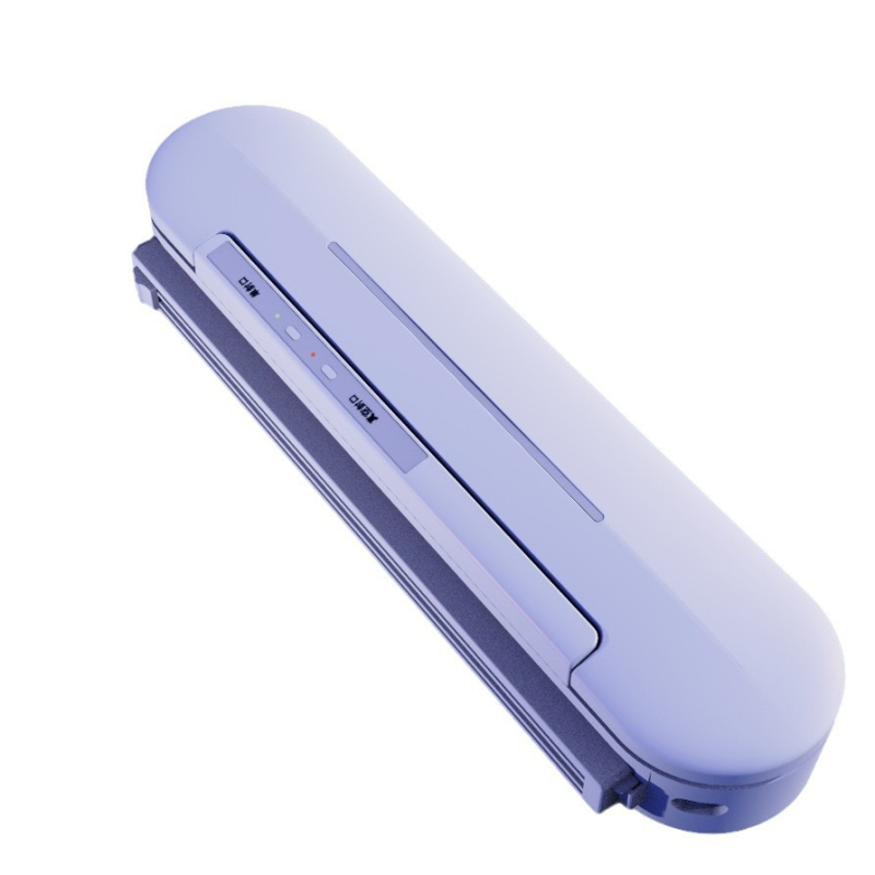 Háztartási automata vákuumzáró gép, lítium akkumulátorról működik, 5V/10W, ABS ház, kapacitás 500 ml alatt