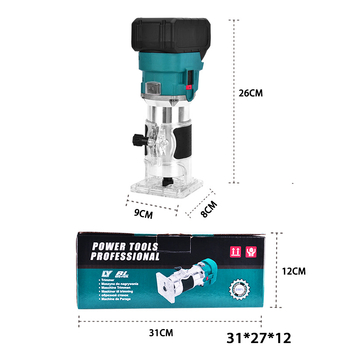 Kézi 21V Li-ion akkumulátoros faipari finiselő és hornyoló gép gravírozással – többfunkciós elektromos faipari eszköz