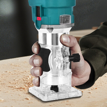 Kézi 21V Li-ion akkumulátoros faipari finiselő és hornyoló gép gravírozással – többfunkciós elektromos faipari eszköz