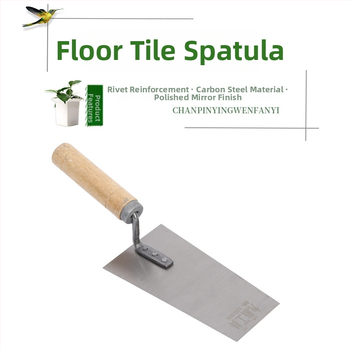 Zidarski alat: lopata za pločice, špatula, nož za malter, nož za gletanje; ugljično čelični materijal; marka Nine Guilders; model Spoon; dekorativni radovi.