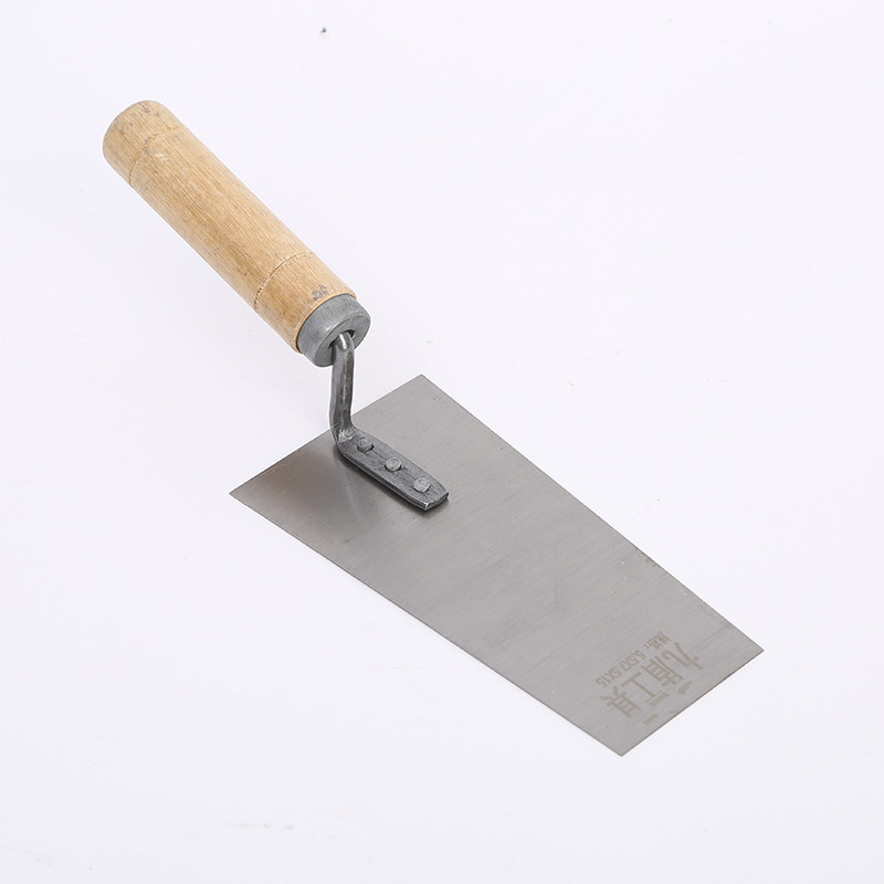Zidarski alat: lopata za pločice, špatula, nož za malter, nož za gletanje; ugljično čelični materijal; marka Nine Guilders; model Spoon; dekorativni radovi.