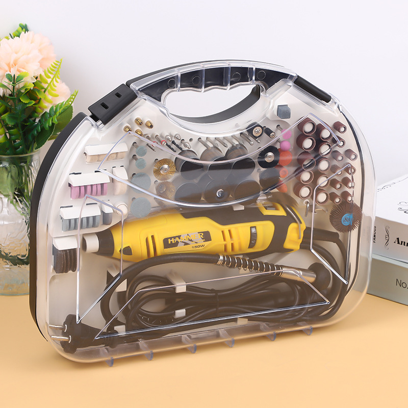 Компактен мини шлайф с регулируема скорост за гравиране на нефрит и полиране – комплект, захранване от щепсел 220–280V