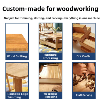 Εργαλείο επεξεργασίας ξύλου για τελειώματα — πολυλειτουργικό, ισχυρό μηχάνημα αυλακώσεων και χαρακτικής, 220V, Code of Flight, κατάλληλο για κοπή και χάραξη ξύλου, εύρος τάσης 50-250V