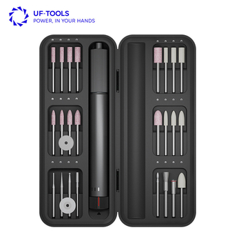 UFTOOLS Многофункционална електрическа мини ръчна шлайфмашина за нефрит и дърворезба – акумулаторна литиева батерия, 376 г