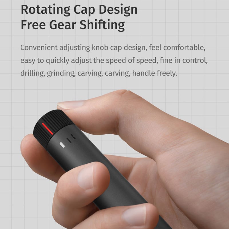 UFTOOLS Многофункционална електрическа мини ръчна шлайфмашина за нефрит и дърворезба – акумулаторна литиева батерия, 376 г